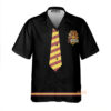 Wizard And Witch Gryffindor Cosplay Costume - Hawaiian Shirt