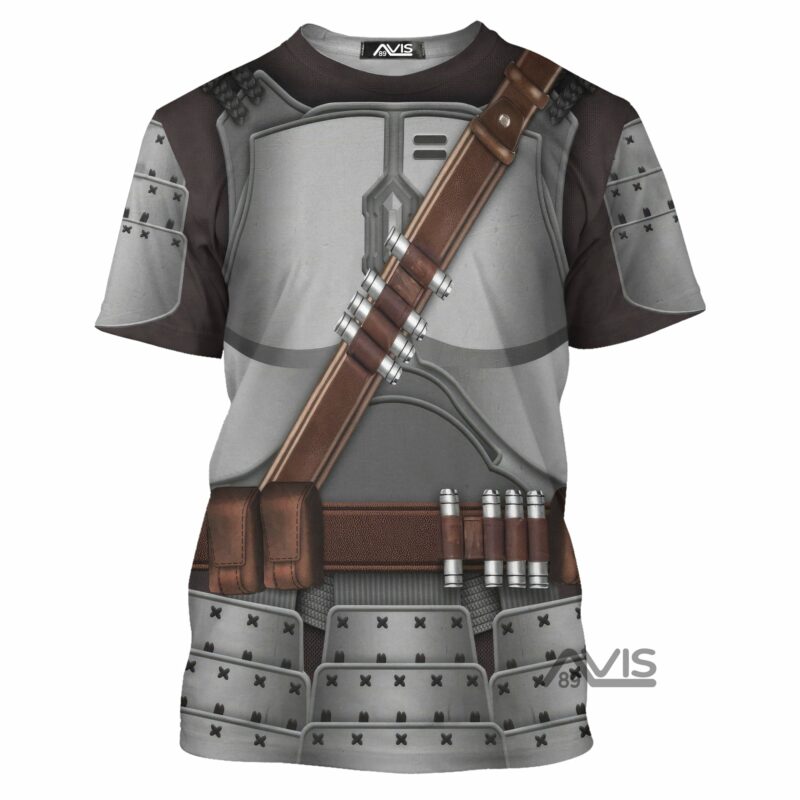 Star Wars Beskar Mandalorian Samurai T-shirt, Costume T-shirt SWHS41