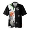 Christmas Santa Coming Black Hawaiian Shirt