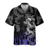 Dragon With Blue Flame Hawaiian Shirt