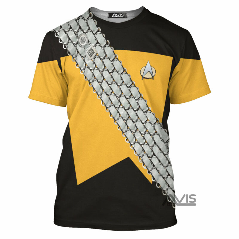 Star Trek The Next Generation Worf Klingon Cosplay Costumes, Costume T-shirt