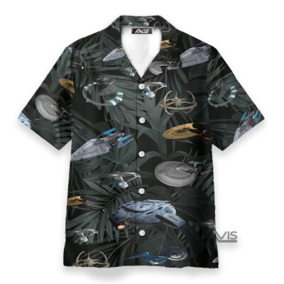 Star Trek Space Ships - Hawaiian Shirt