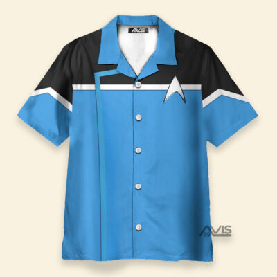 Star Trek Dress Uniform Science Division Cool Cosplay Costume - Hawaiian Shirt