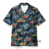 Corvette Collection Art Cars Green Tropical Leaves - Hawaiian Shirt