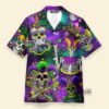 Mardi Gras Holiday Carnival Skulls - Gift For Family, Friends - Hawaiian Shirt