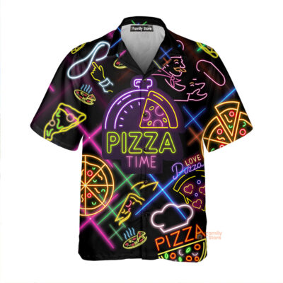 Food It's Pizza Time Stunning Hawaiian Shirt