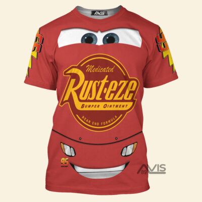 Cars Movie Lightning McQueen Pixar Cosplay Costumes, Costume T-shirt