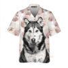 Husky Terrier Mens 3D Hawaiian Shirt