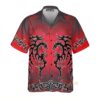 Red Tribal Dragon Hawaiian Shirt