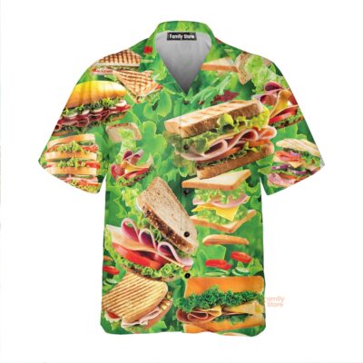 Food All You Need Is Love And A Delicious Tasty Sandwich Hawaiian Shirt