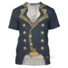 Marquis de Lafayette Cosplay Costumes- T-shirts For Men