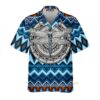 Native American Dragonfly Blue Aloha Hawaiian Shirts For Men, Women