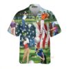 Golf Independence Day American Flag - Hawaiian Shirt