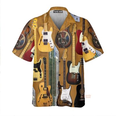 Guitar Vintage Basic Style Hawaiian Shirt