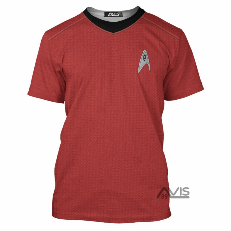 Star Trek IInto Darkness Red Cosplay Costumes, Costume T-shirt