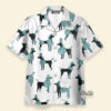 Poodle On White Background - Hawaiian Shirt