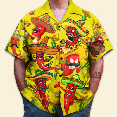 Mexican Chili Cinco De Mayo Yellow - Hawaiian Shirt