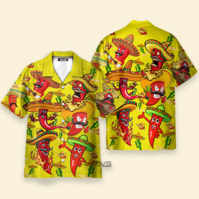 Mexican Chili Cinco De Mayo Yellow - Hawaiian Shirt