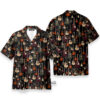 Acoustic Guitar Black Music Instrument - Hawaiian Shirt