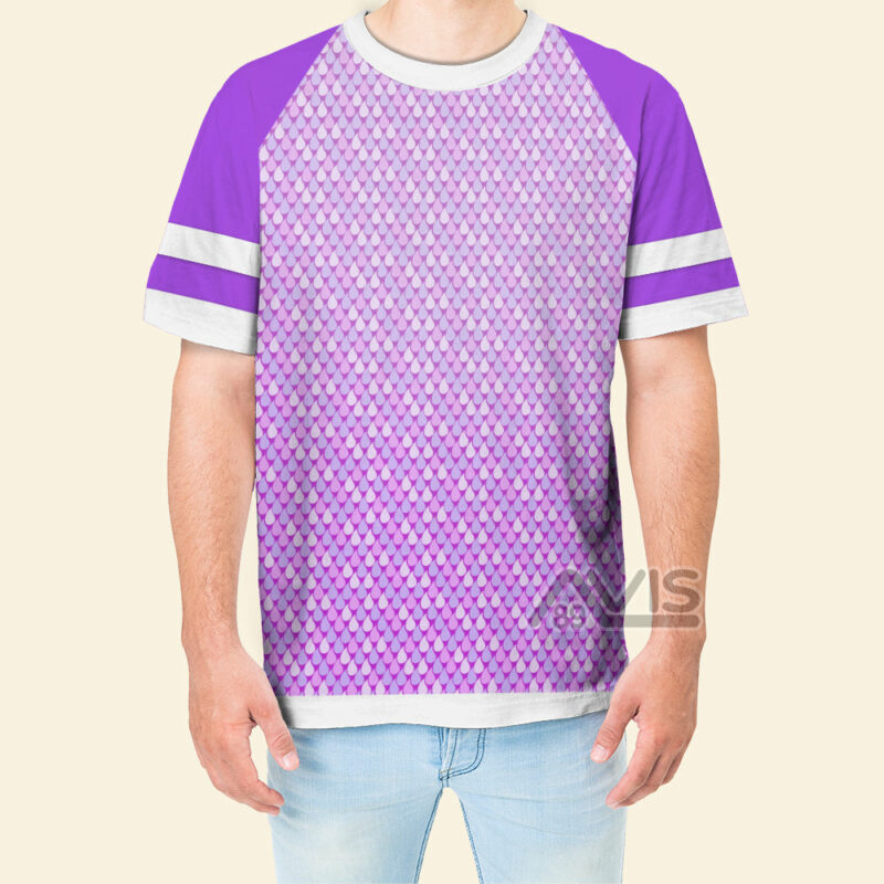 Elemental Pixar Movie Purple Wade Ripple Costume, Costume T-shirt