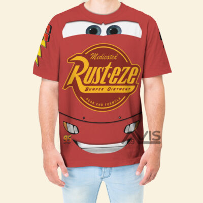 Cars Movie Lightning McQueen Pixar Cosplay Costumes, Costume T-shirt