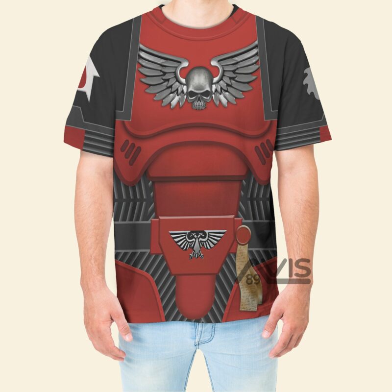 Warhammer Space Marines Flesh Tearers V2 T-shirt, Costume T-shirt WHHS60