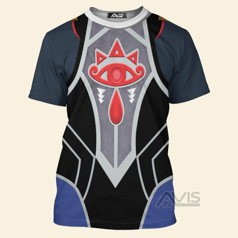 Sheik Zelda Attire T-shirt, Costume T-shirt ZDHS18