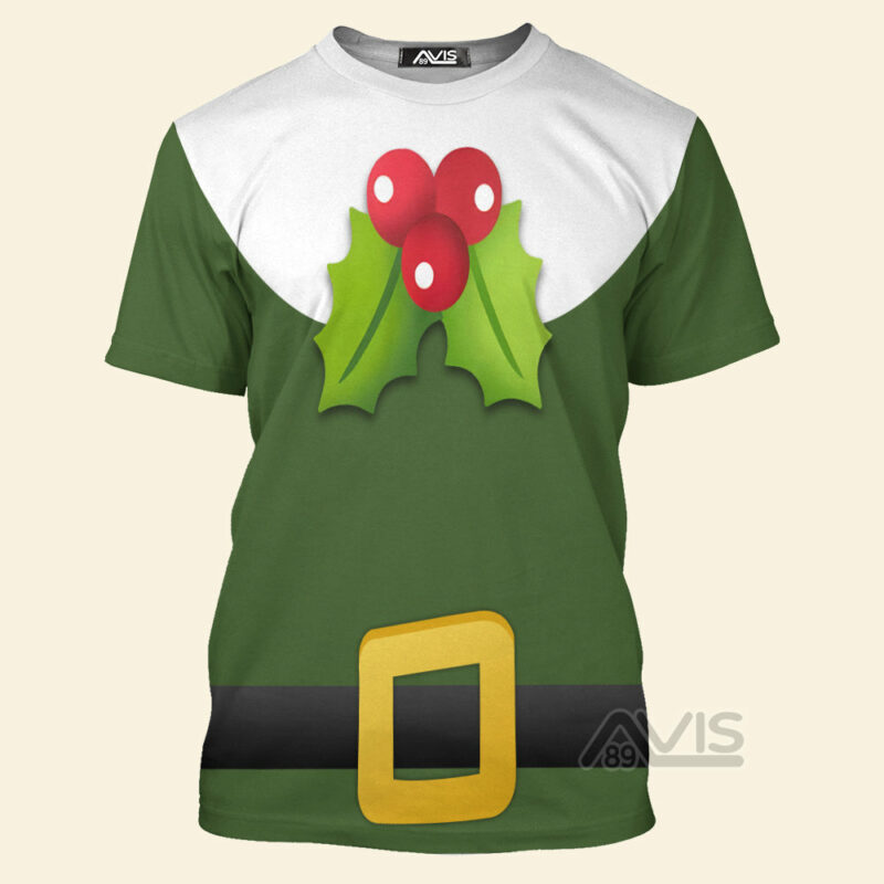 Buddy The Elf Santa T-shirt, Costume T-shirt