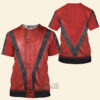 Michael Jackson Red T-shirt, Costume T-shirt