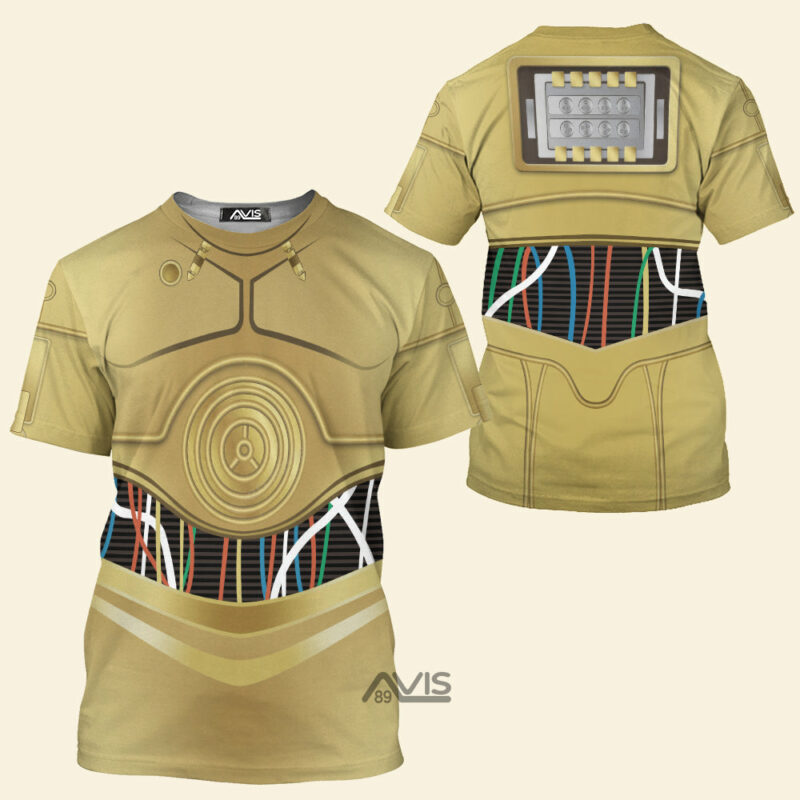 Star Wars C-3PO Cosplay Costume, Costume T-shirt SWHS02