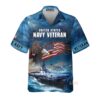 Navy United States Veteran Eagles And Ships U.S Hawaiian Shirt