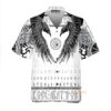 Viking Black Runic Raven Scandinavian Hawaiian Shirt