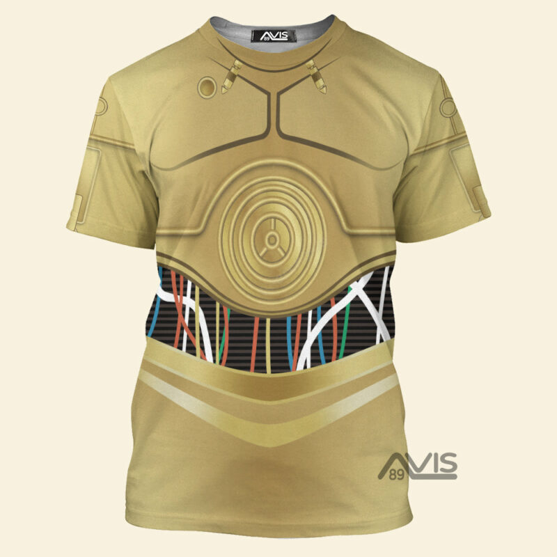 Star Wars C-3PO Cosplay Costume, Costume T-shirt SWHS02