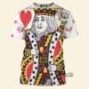 Poker King Heart T-shirt, Costume T-shirt