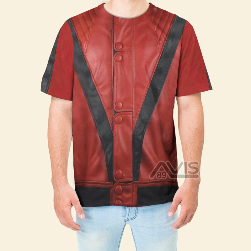 Michael Jackson Red T-shirt, Costume T-shirt