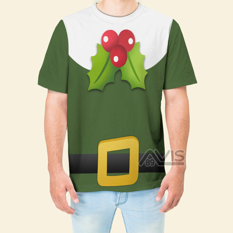 Buddy The Elf Santa T-shirt, Costume T-shirt