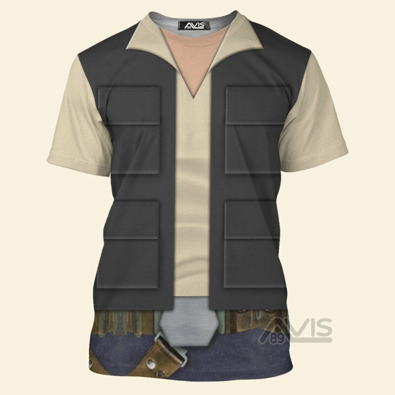 Han Solo Star Wars T-shirt, Costume T-shirt