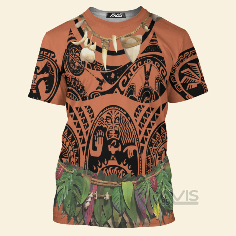 Maui Moana Cosplay Costume, Costume T-shirt