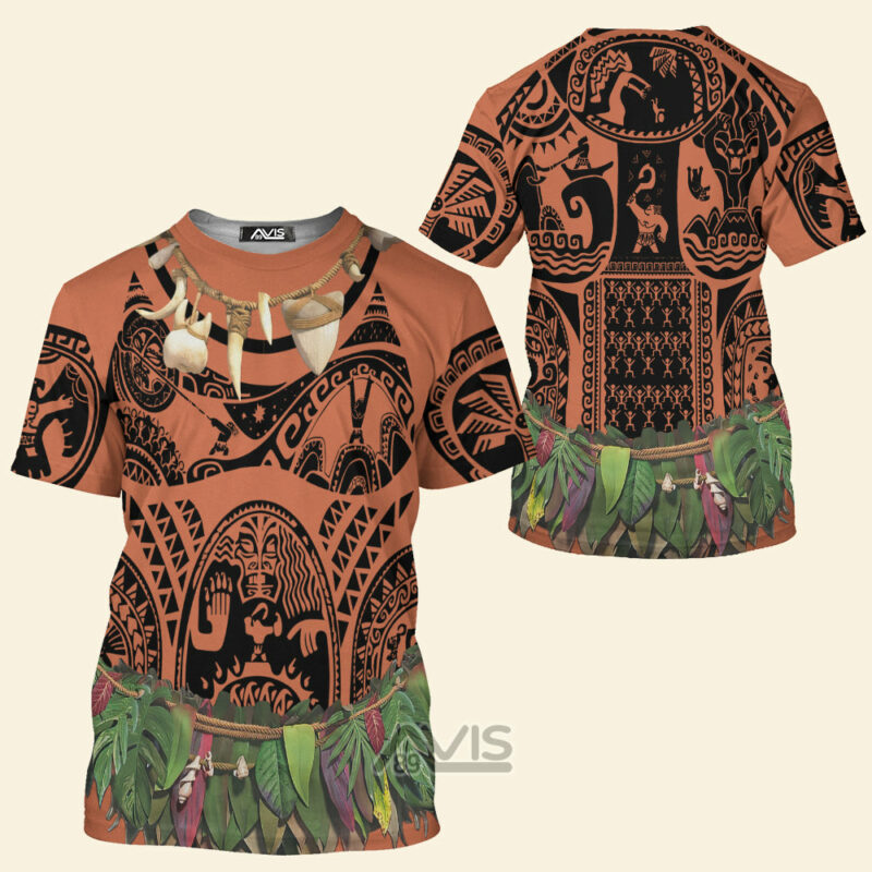 Maui Moana Cosplay Costume, Costume T-shirt