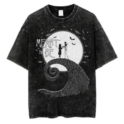 Meant To Be Jack Skellington & Sally T-shirt, The Nightmare Before Christmas T-Shirt, Halloween T-shirt