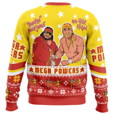 Mega Powers Macho Man and Hulk Hogan Ugly Christmas Sweater