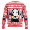 Merry Christmas No Face Spirited Away Ugly Christmas Sweater