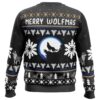 Merry Wolfmas Wolf Ugly Christmas Sweater