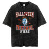 Michael Myers Mask Varsity Logo T-Shirt, Halloween Movie T-Shirt, Halloween T-Shirt