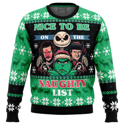 Naughty List Club Pop Culture Ugly Christmas Sweater