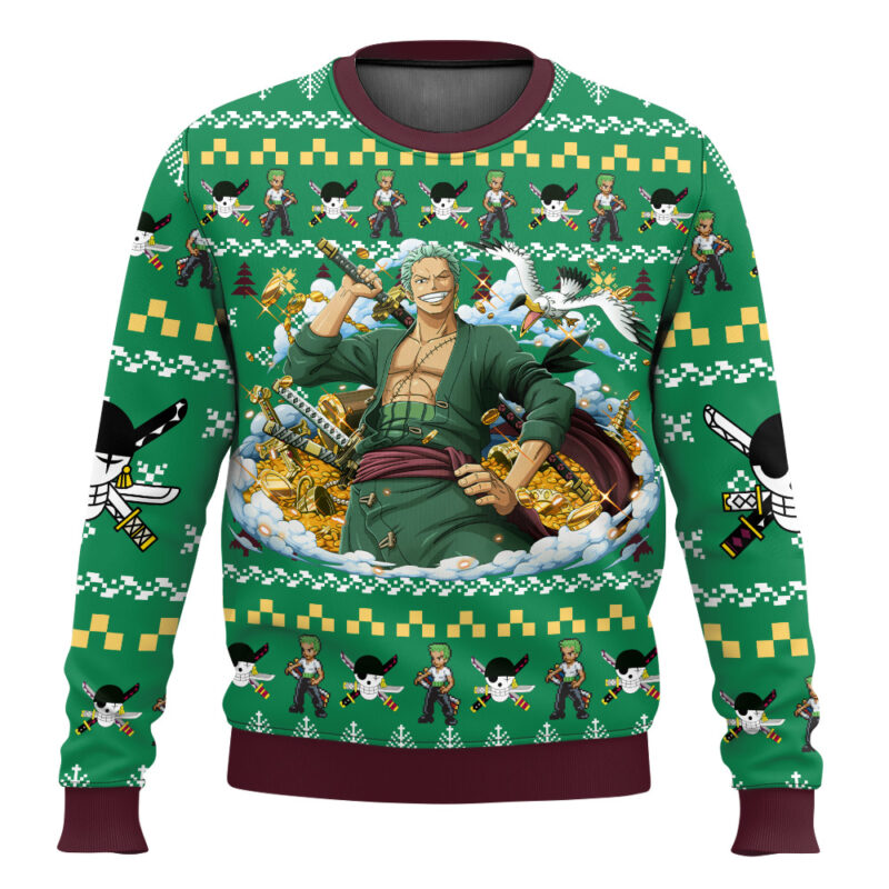 Zoro One Piece Ugly Christmas Sweater