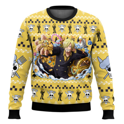 Sanji One Piece Ugly Christmas Sweater