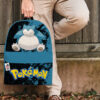 Snorlax Pokemon Backpack Anime Backpack