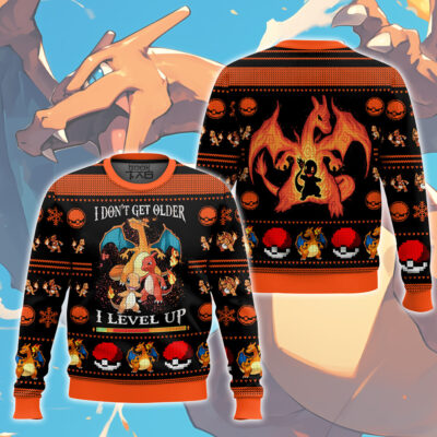 I don't get older I level up Charizard Ugly Sweater