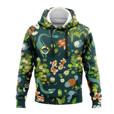 Grass Water Type Pokemon Hoodie